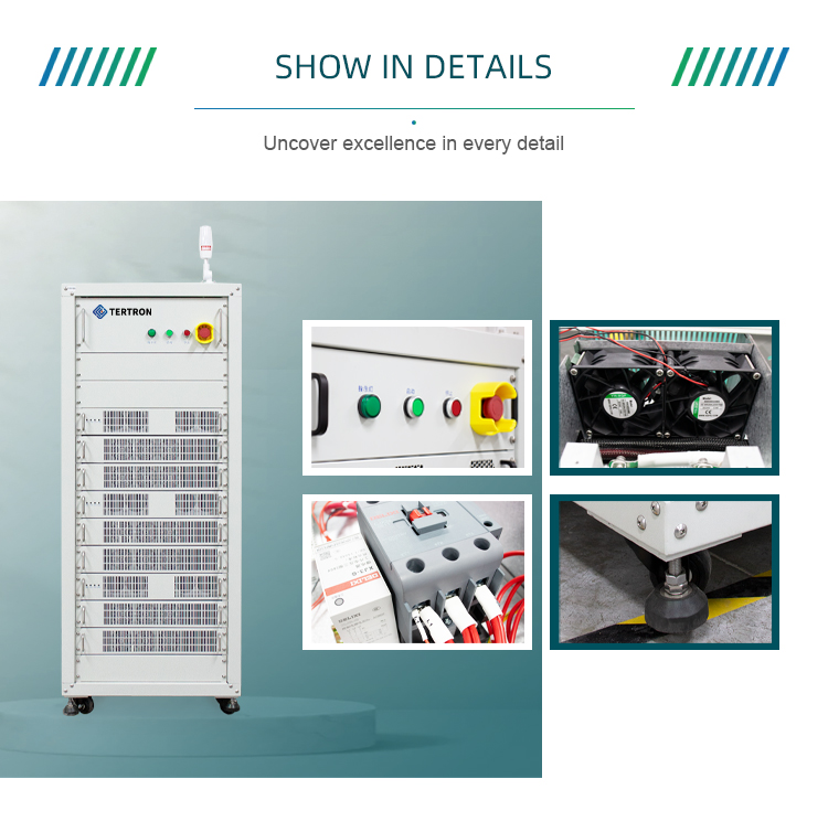 Detalles de la máquina de envejecimiento de batería de 100 V